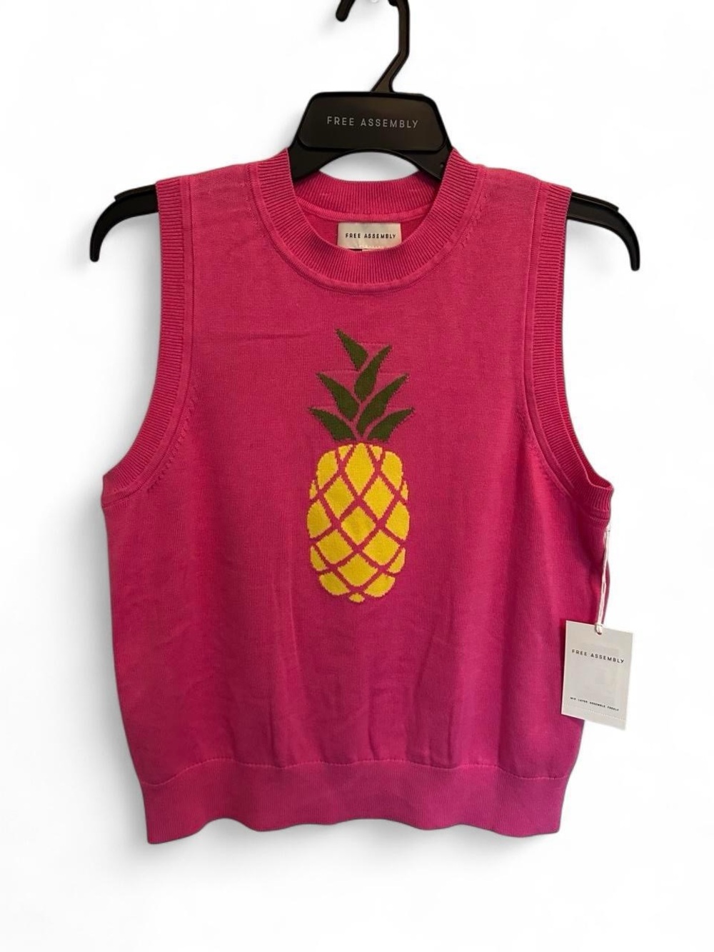 Women's Sleeveless Knit Tank Top - Fuchsia